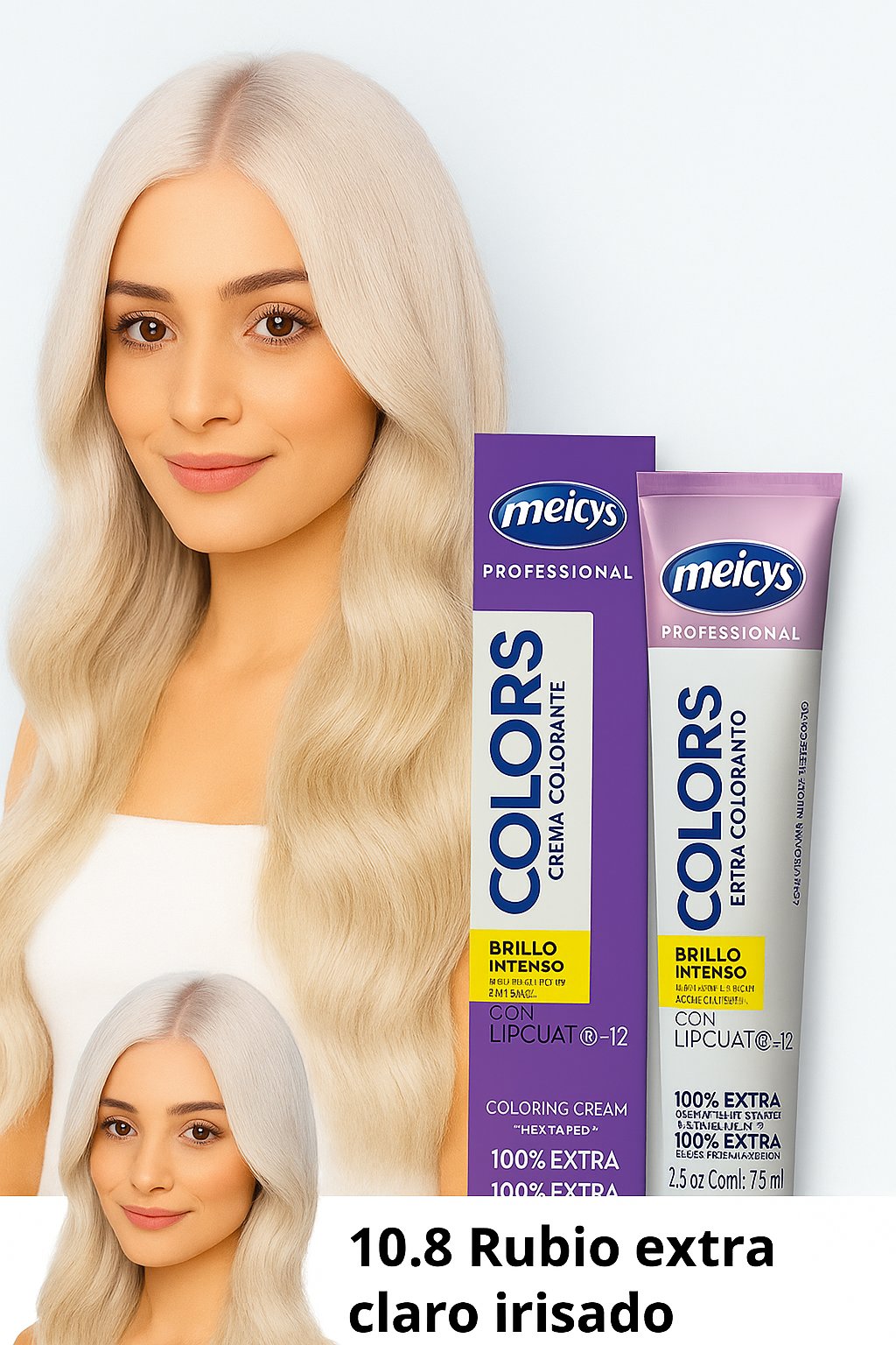 Tinte 10.8 Rubio Extra Claro Irisado 75 Ml