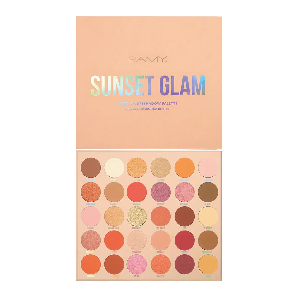 Paleta X30 Sombras Sunset Glam Samy - Tendecia