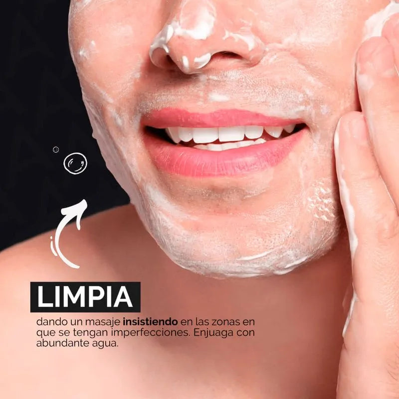 Asepxia Jabón Facial Antiacné Carbón