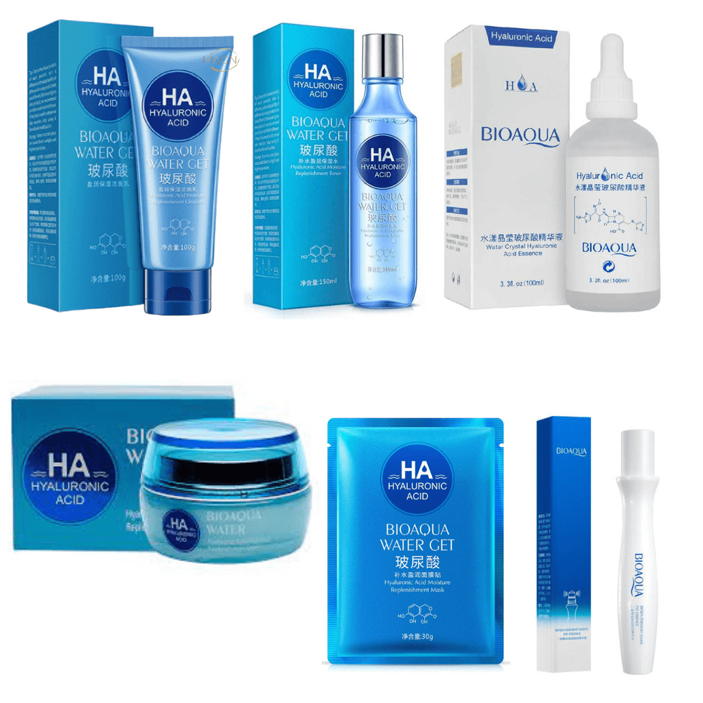 Kit X5 Ácido Hialurónico | Rutina Facial | Tratamiento Facial Anti Edad Bioaqua