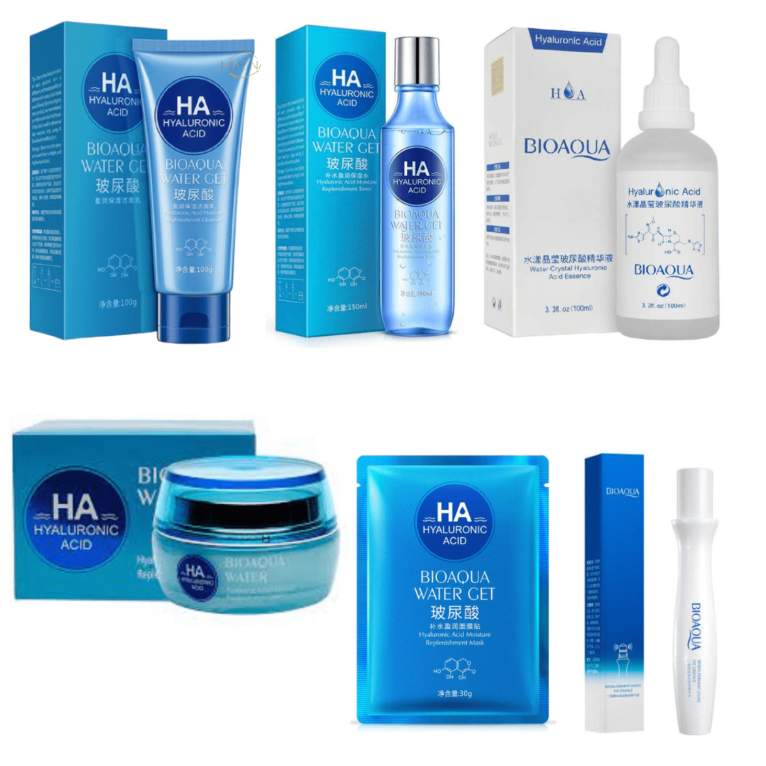 Kit X5 Ácido Hialurónico | Rutina Facial | Tratamiento Facial Anti Edad Bioaqua