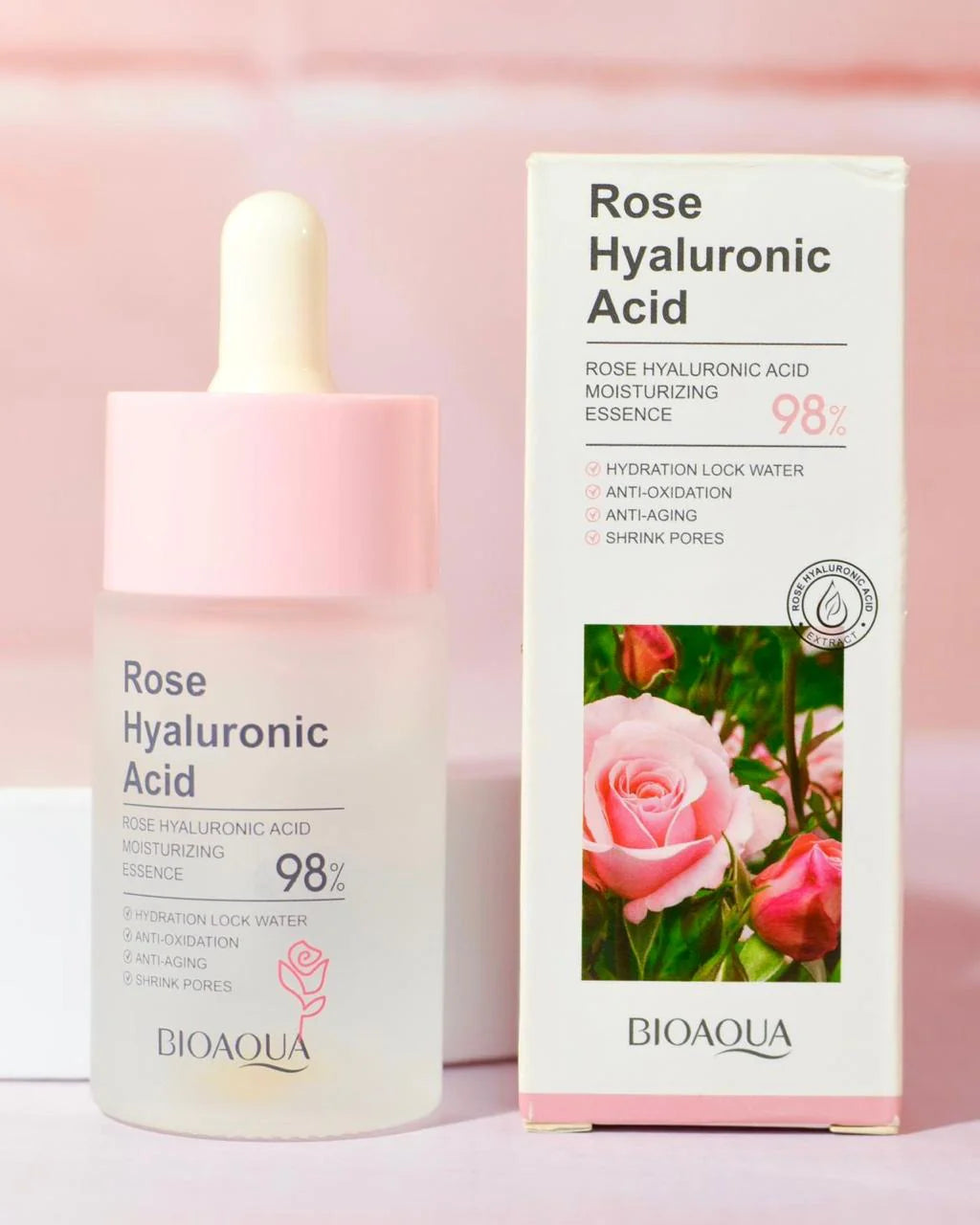 Serum Bioaqua Acido Hialuronico Con Extracto De Rosas