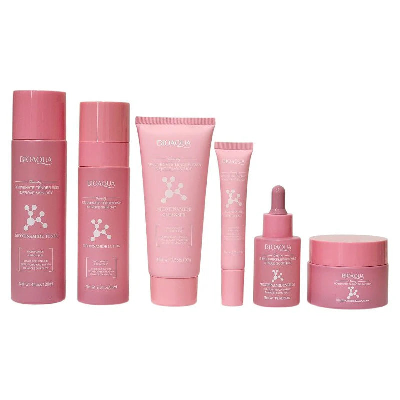 Set De Cuidado Facial De Nicotinamida X6 Piezas Bioaqua