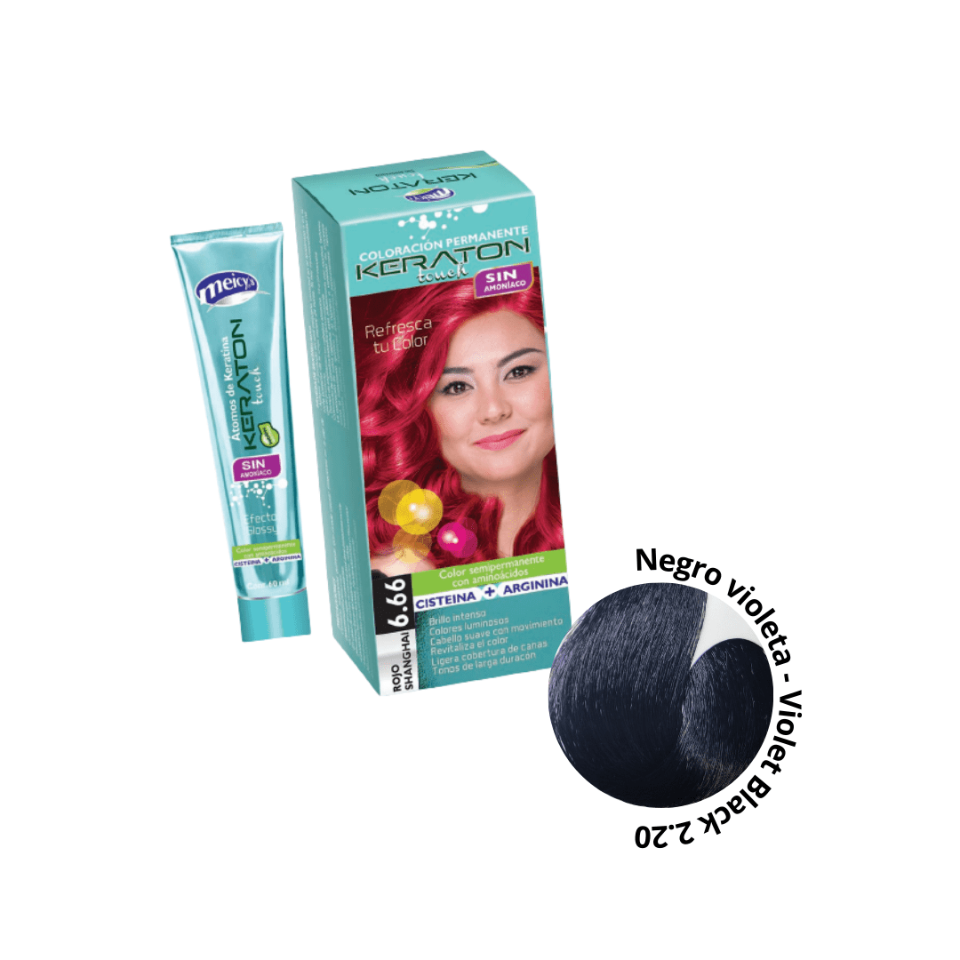 Keraton Touch Sin Amoniaco 2-20 Negro Violeta