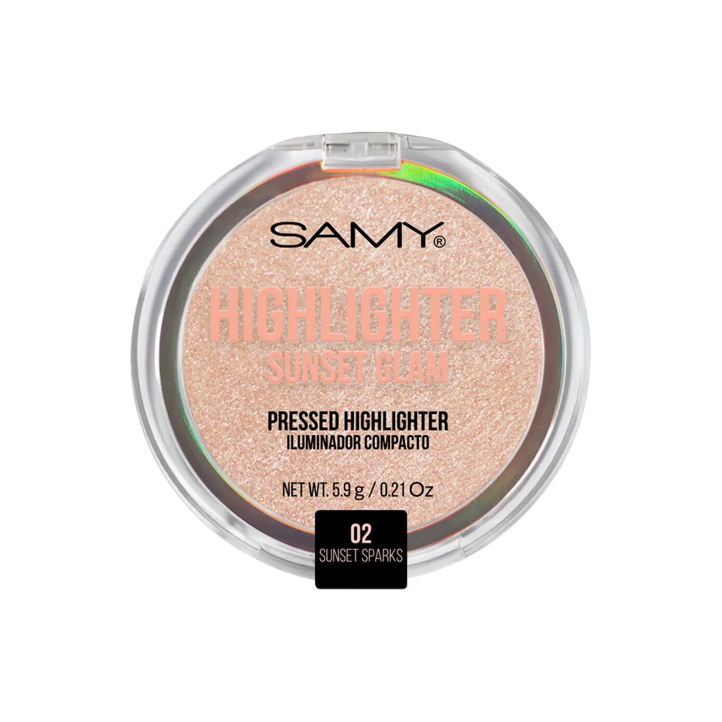 Polvo compacto iluminador Sunset Glam Samy -02