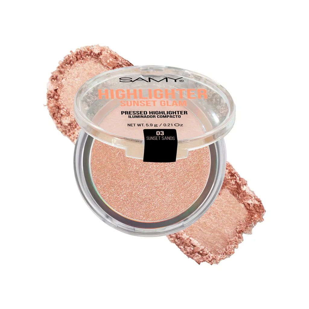 Polvo compacto iluminador Sunset Glam Samy -03