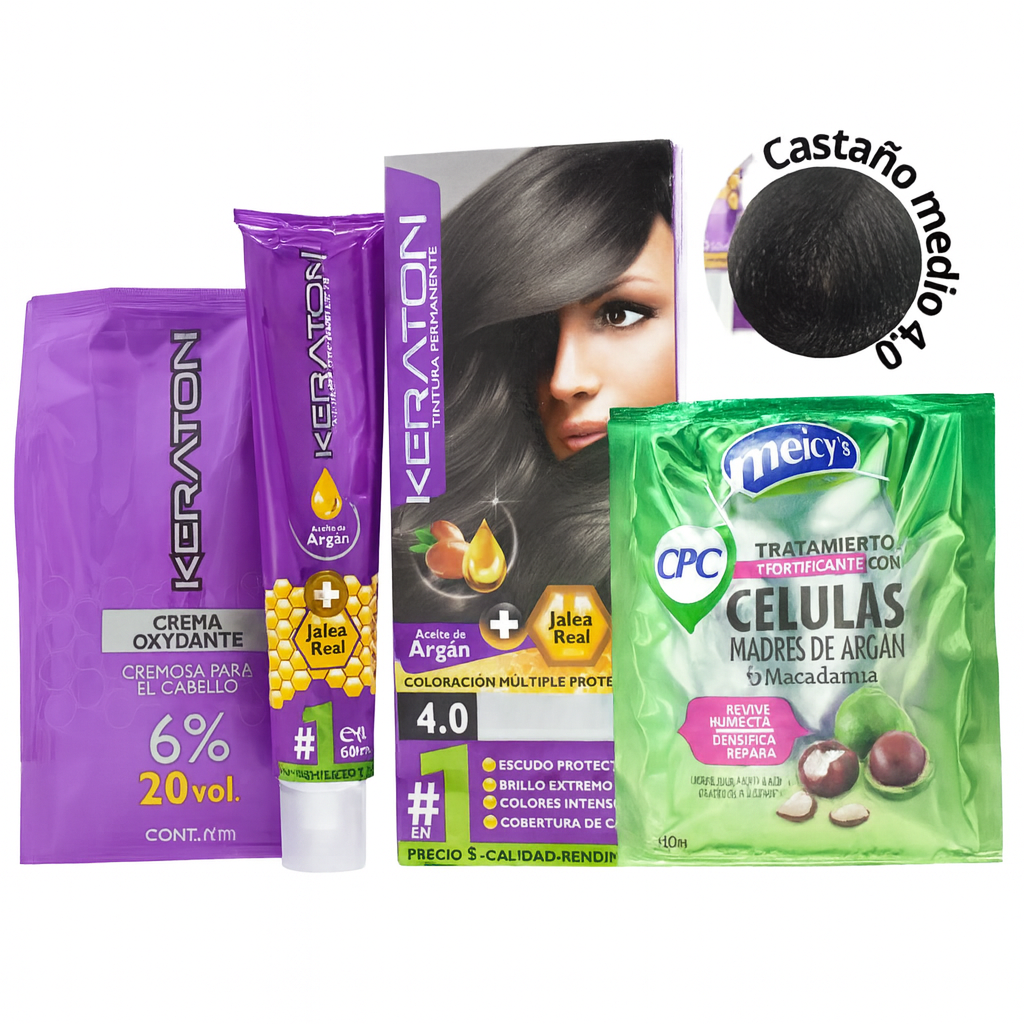 Keraton Tinte Castaño Medio N.4.0