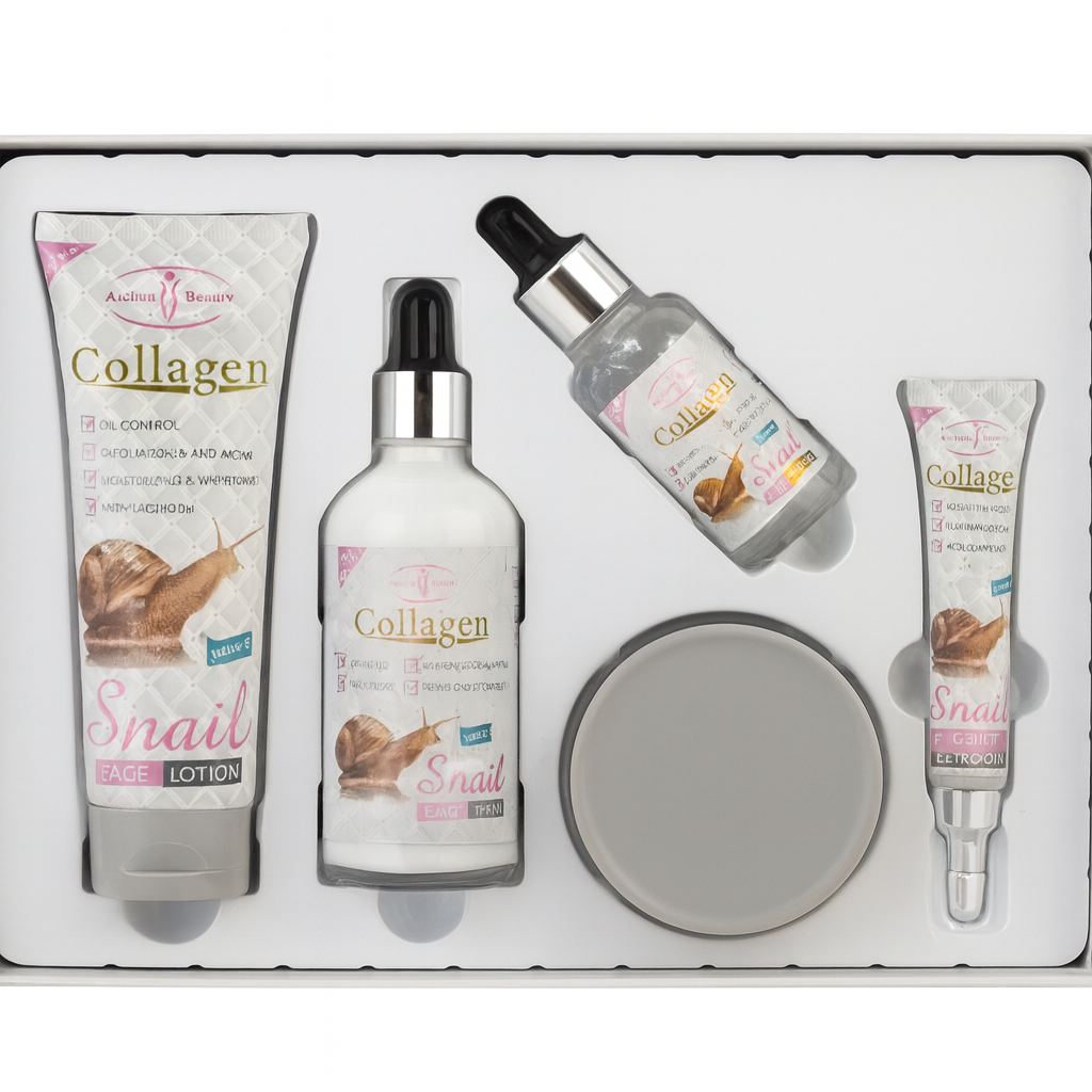 Kit Facial De Lujo Baba De Caracol Y Colageno Todo Tipo De Piel