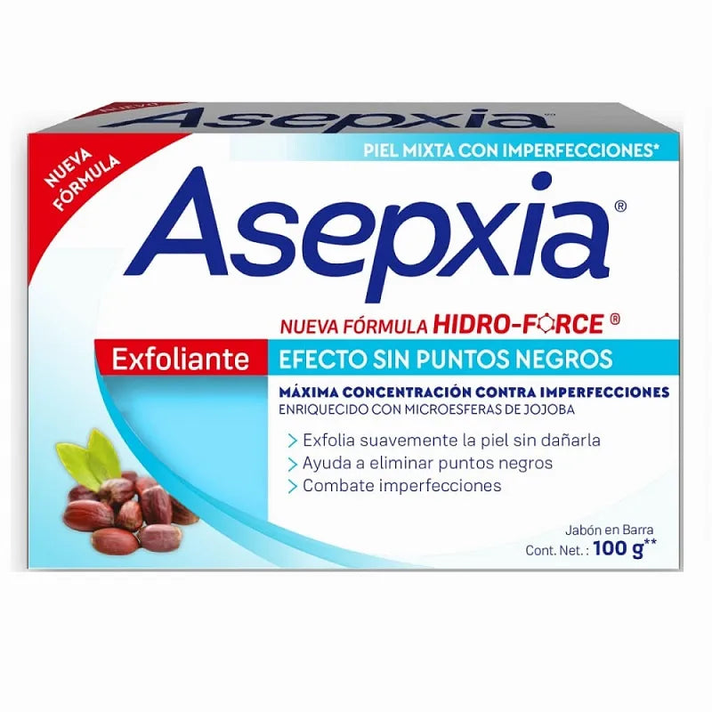 Jabón Asepxia Barra Exfoliante Limpieza Profunda Anti Acnil