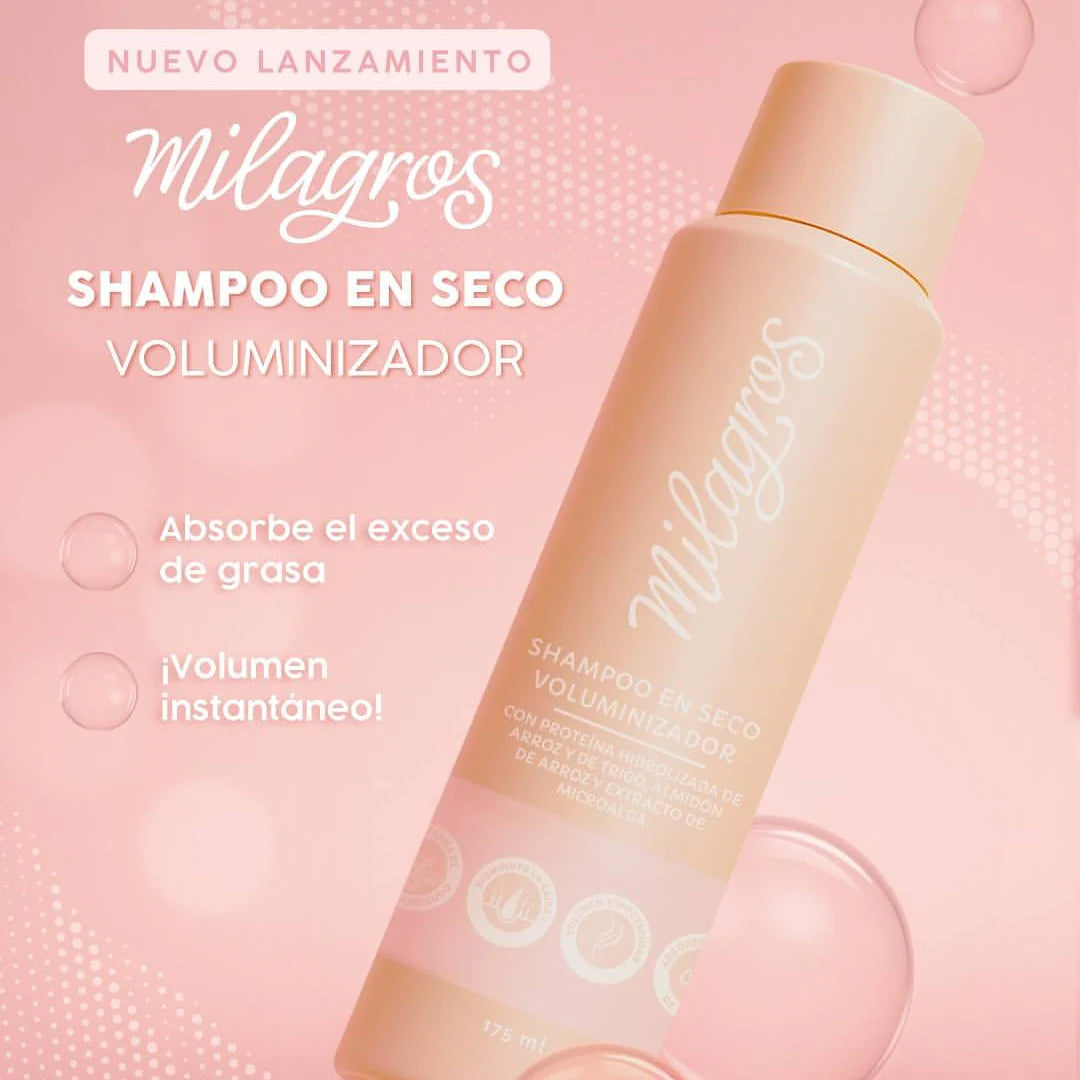 Shampoo Seco Voluminador Milagros X175ML