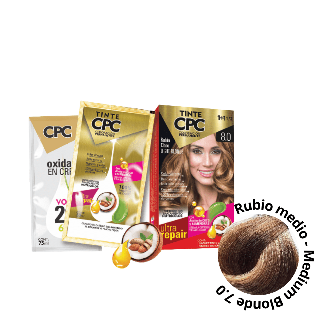 Tinte Cpc 7.0 Rubio Medio X 50 Ml