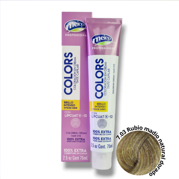 Tinte 7.03 Rubio Medio Natural Dorado 75 Ml