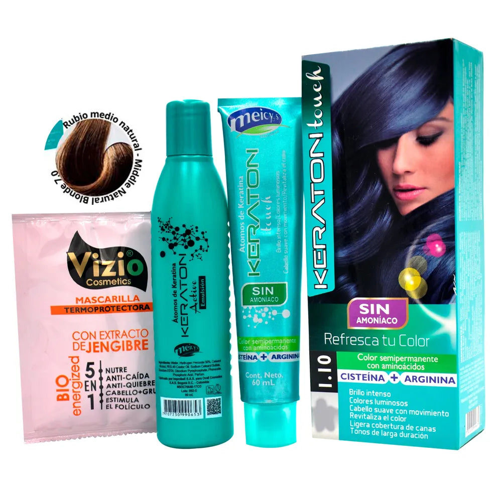 Keraton Touch Sin Amoniaco 7-0 Rubio Medio Natural