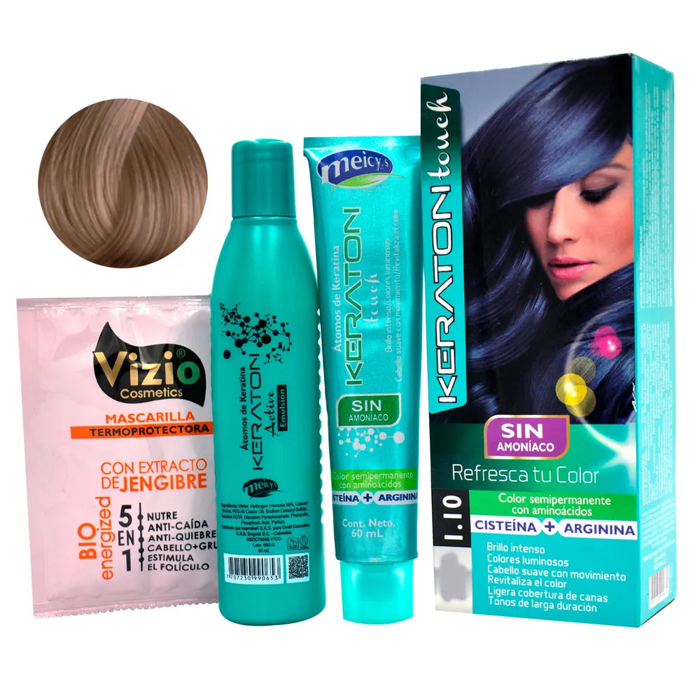 Keraton Touch Sin Amoniaco 7-89 Rubio Medio Plata