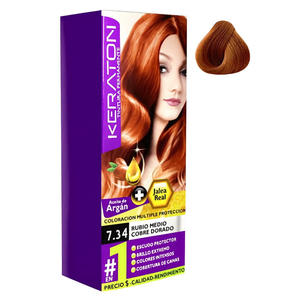 Keraton Rubio Medio Cobre Dorado 7.34