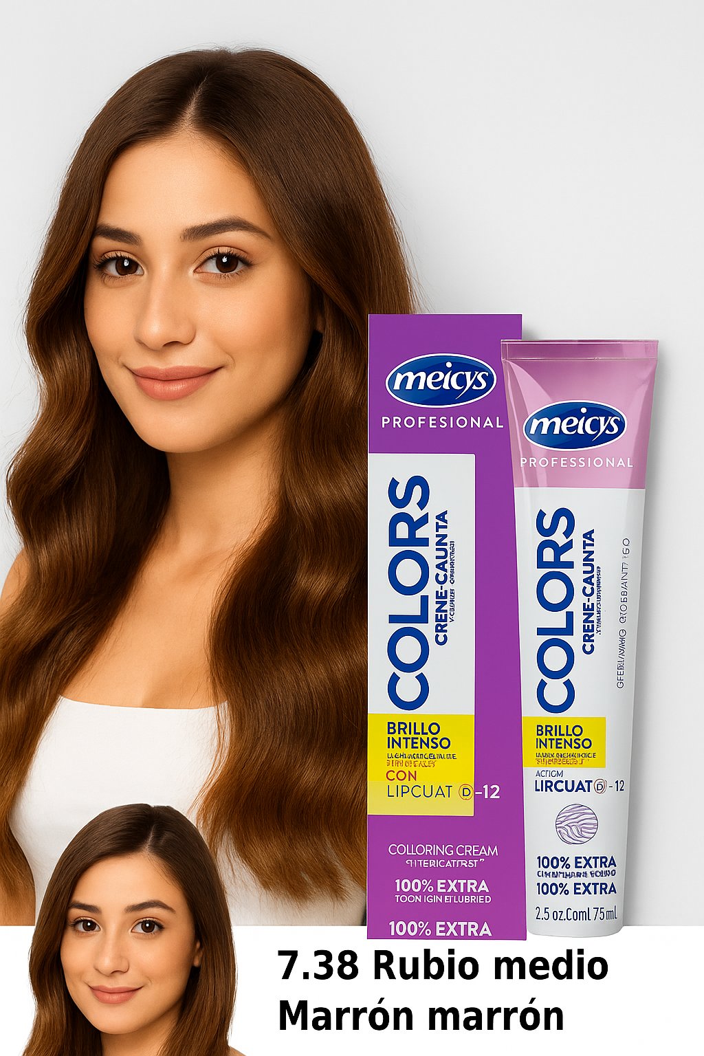 Tinte 7.38 Rubio Medio Marrón
