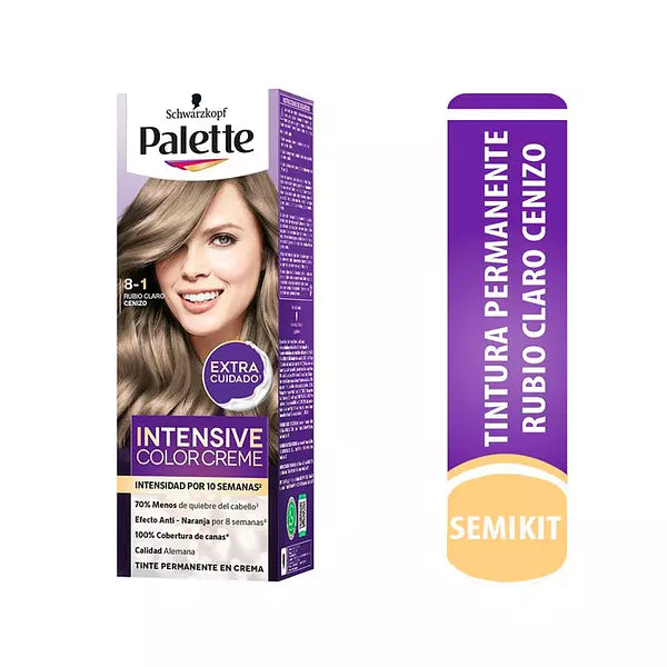 Palette Rubio Claro Cenizo 8-1