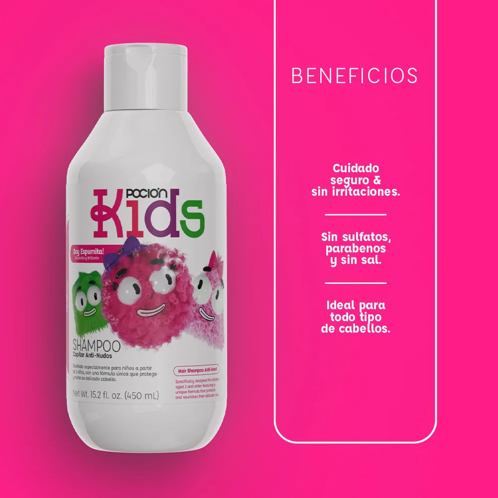 Pocion Kids Shampoo Capilar Anti- Nudos