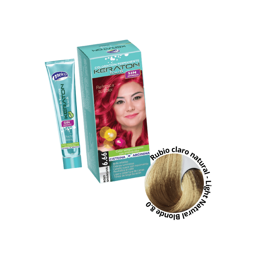 Keraton Touch Sin Amoniaco 8-0 Rubio Claro Natural