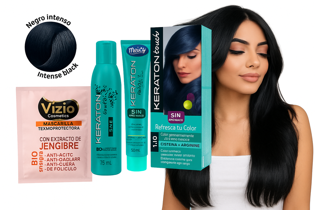 Keraton Touch Sin Amoniaco 1-0 Negro Intenso