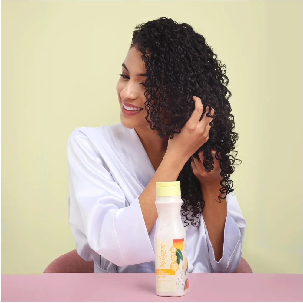 Milagros Terapia Nutricion y Crecimiento para rizos y crespos X450Ml