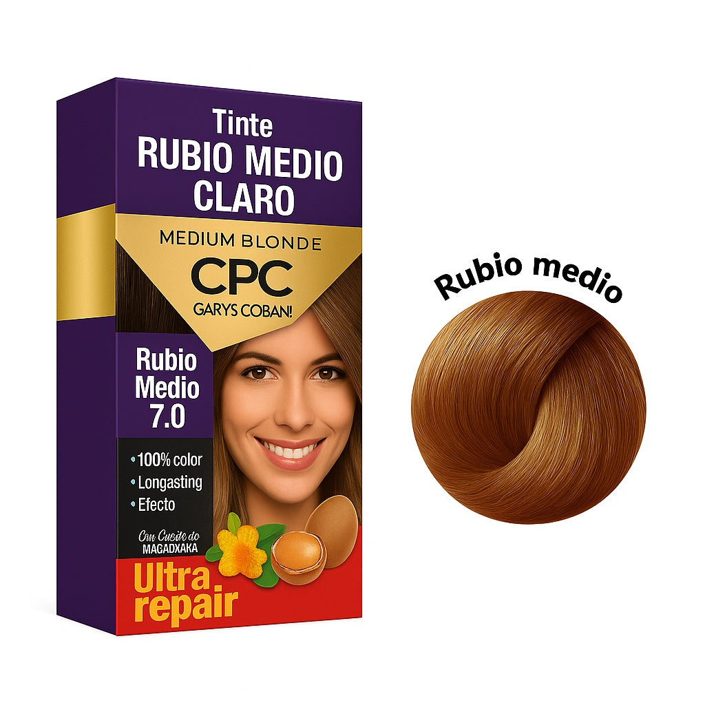 Tinte Cpc 7.0 Rubio Medio X 50 Ml