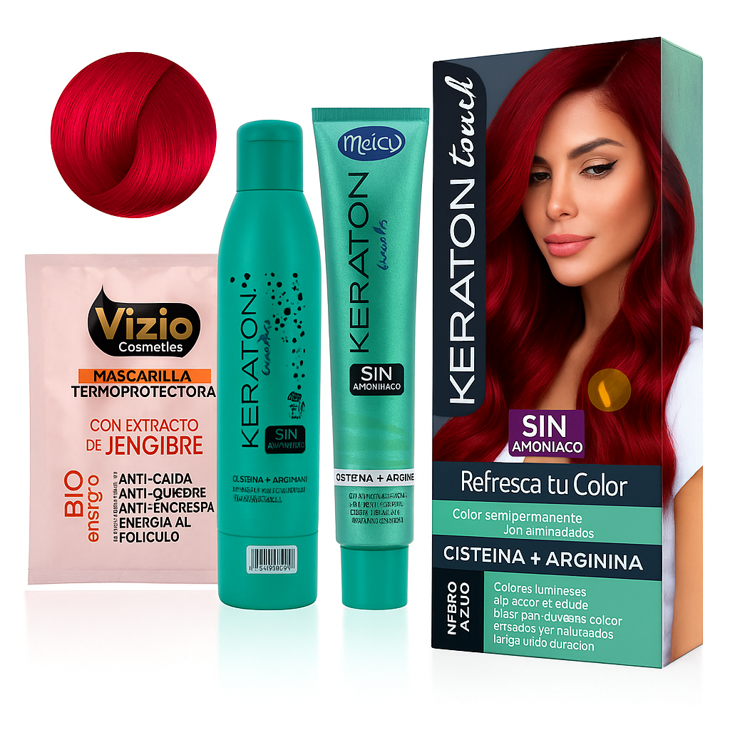 Keraton Touch Sin Amoniaco 5-66 Rojo Intenso