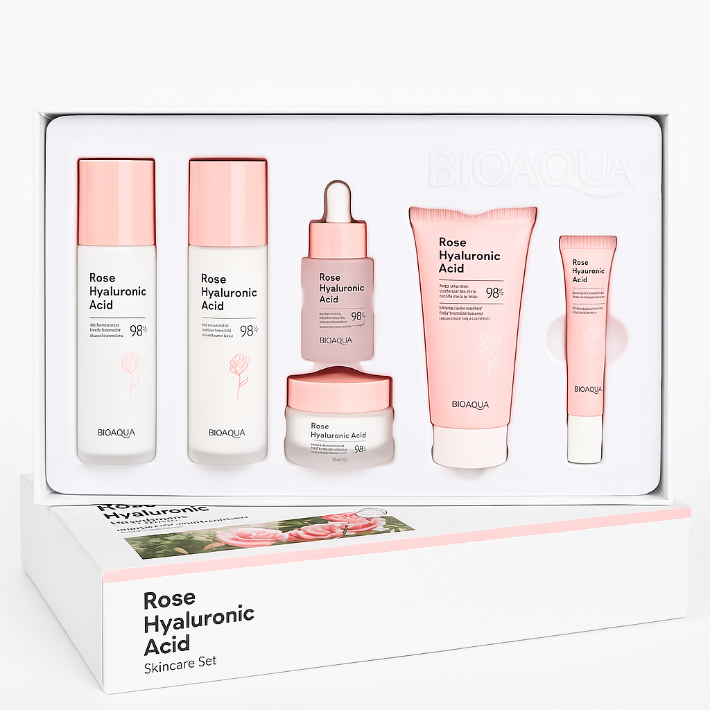 Kit Facial Hialuronico Rosas Bioaqua