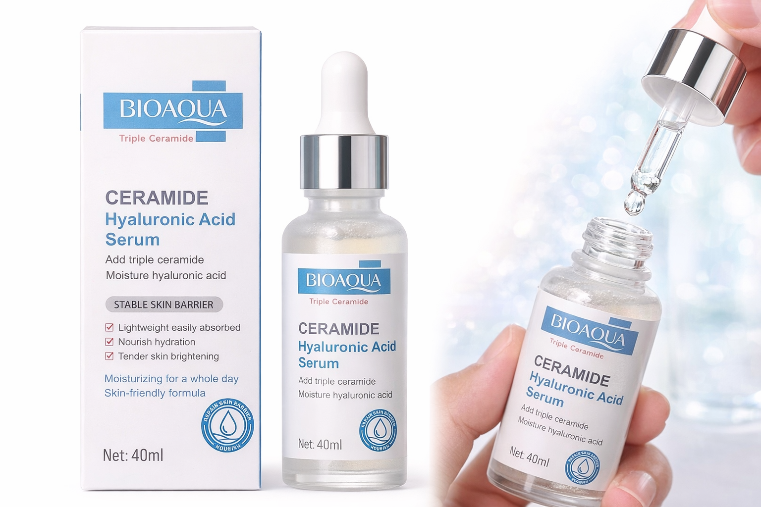 BIOAQUA Ceramide & Hyaluronic Acid Serum – Triple Ceramide