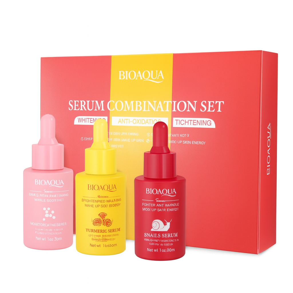 Suero Facial En Set, Serum Combinado Blanqueador, Antioxidante Y De Rejuvenecimiento