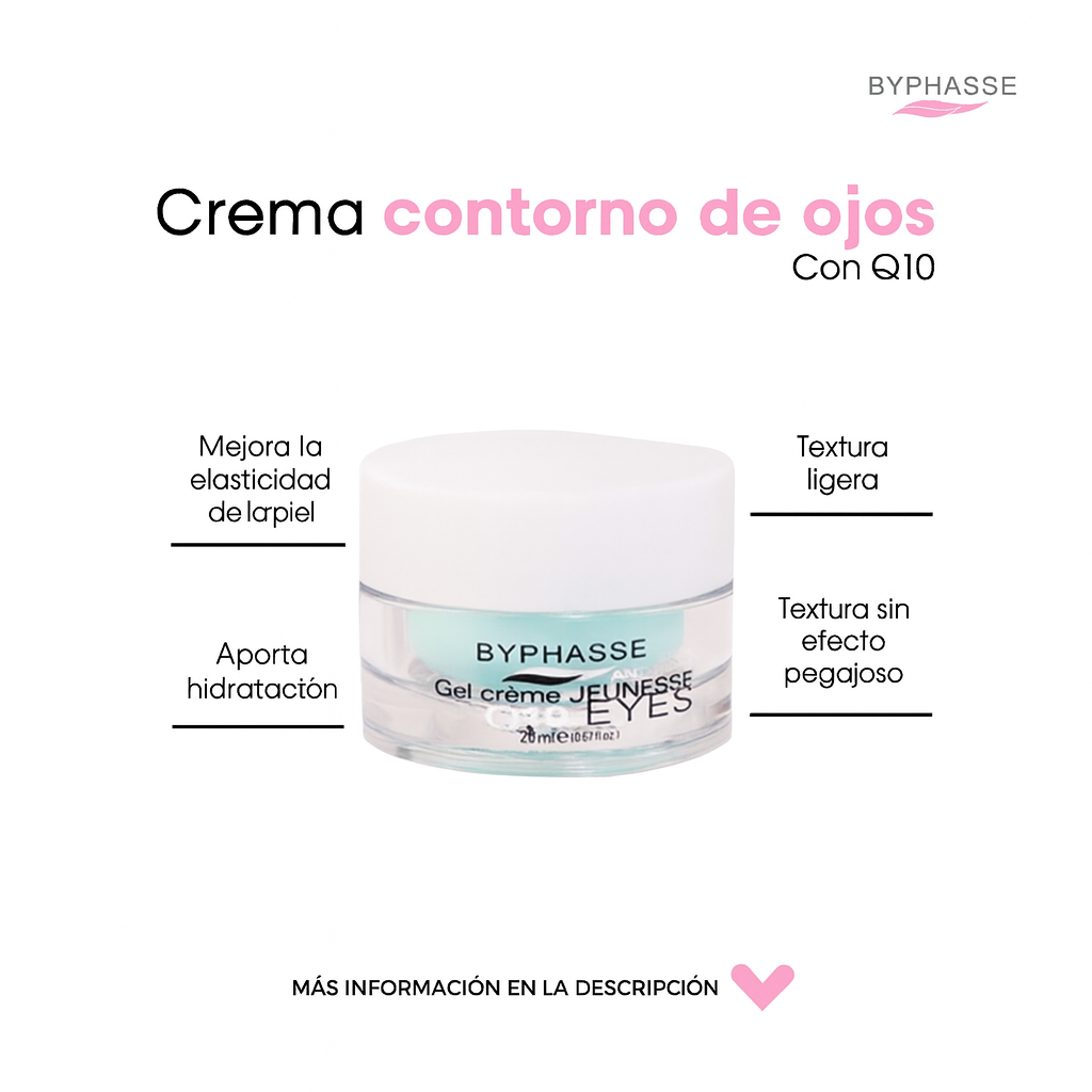 Gel Crema Byphasse Contorno De Ojos Q10 X20Ml