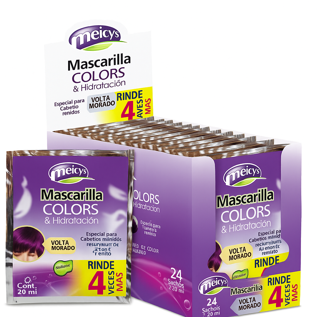 Meicy’s Mascarilla Colors & Hidratación – Violeta Profundo