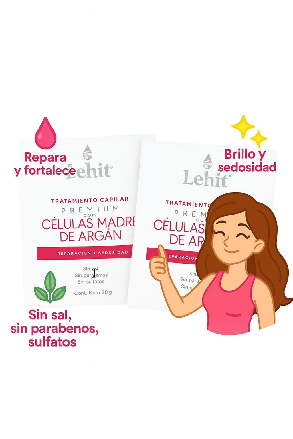 Tratamiento Capilar Lehit Células Madre De Argán X30gr