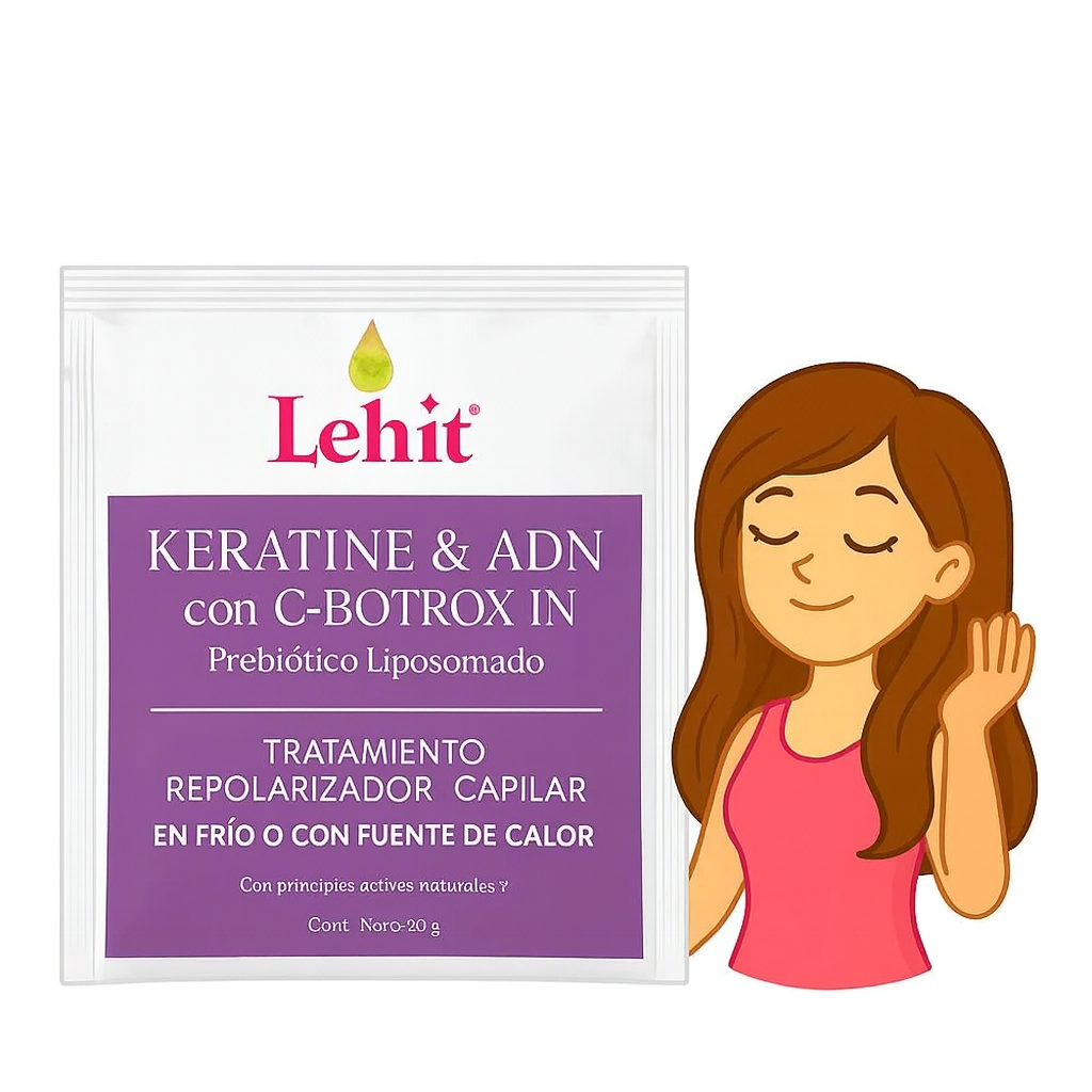 Tratamiento Repolarizador Capilar Keratine Lehit X30gr