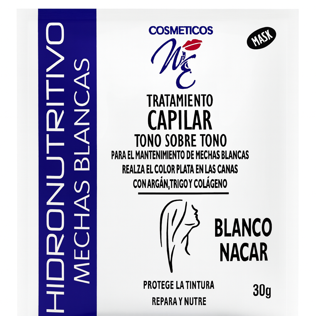 Tratamiento Capilar Tono sobre Tono Blanco Nacar