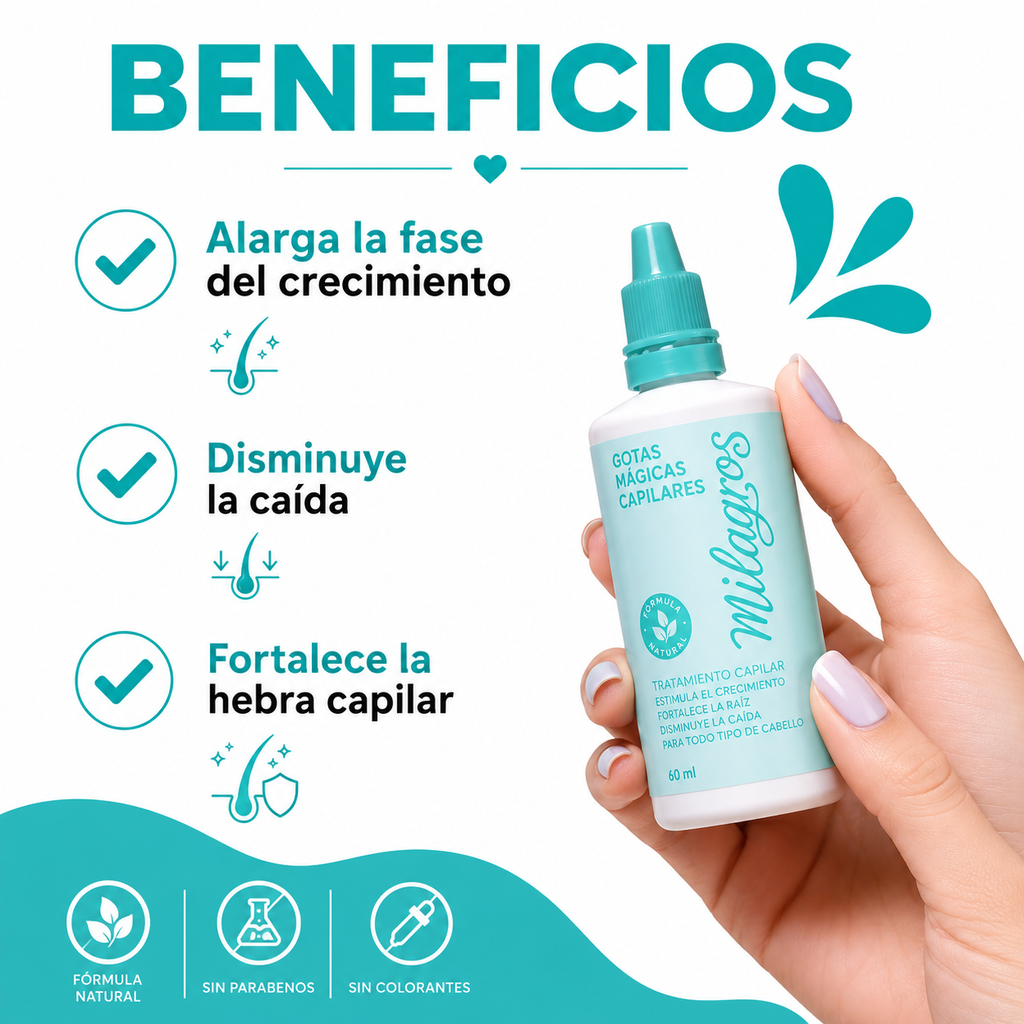 Gotas Mágicas Capilares Milagros X60Ml