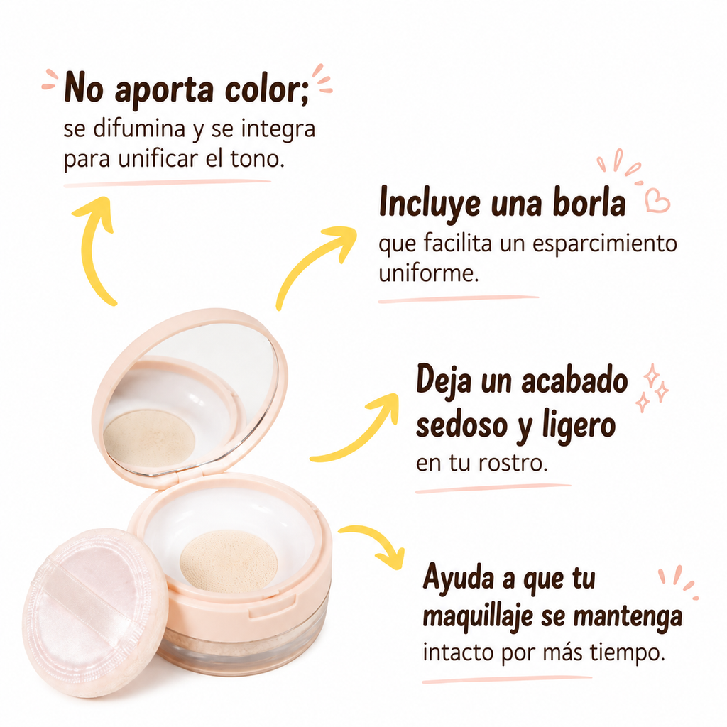 Polvo Suelto Traslucido Celestial - Miis Cosmetics
