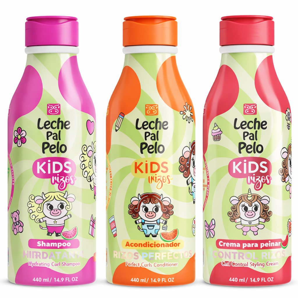 Kit Rizos Perfectos Niñas Leche Pal Pelo Kids X440Ml