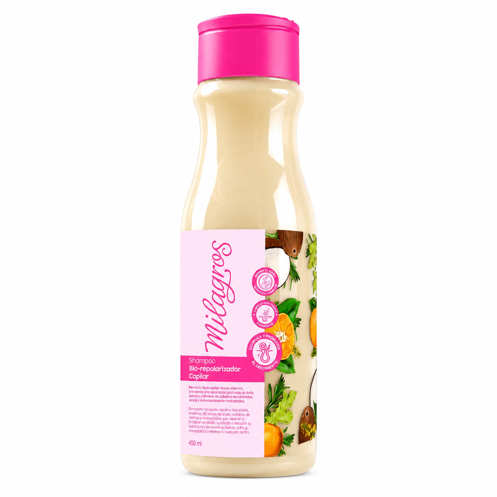 Shampoo Biorepolarizado Milagros X450Ml