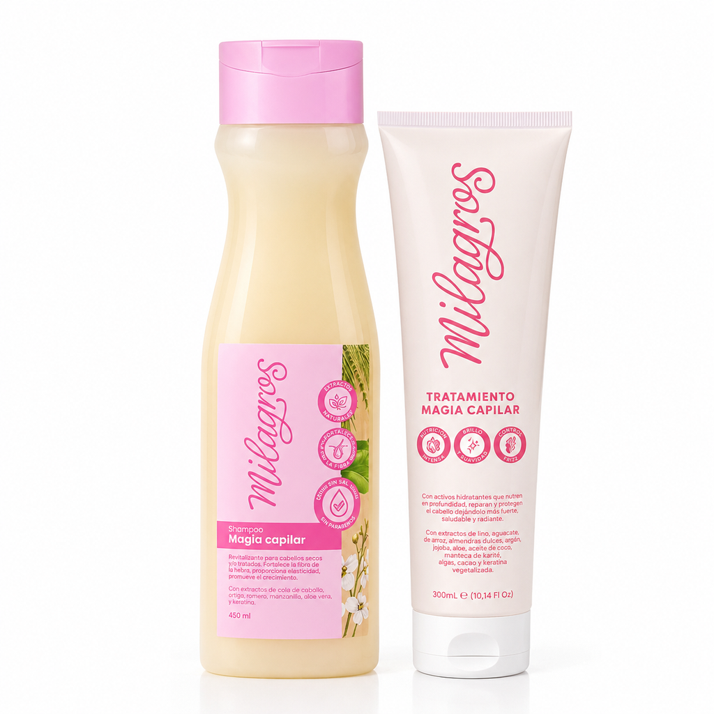 Milagros Shampoo Magia Capilar y Tratamiento Magia Capilar X2Unidades