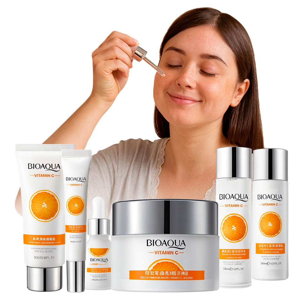 Kit Skincare Vitamina C Antimanchas Aclarante Bioaqua X 6