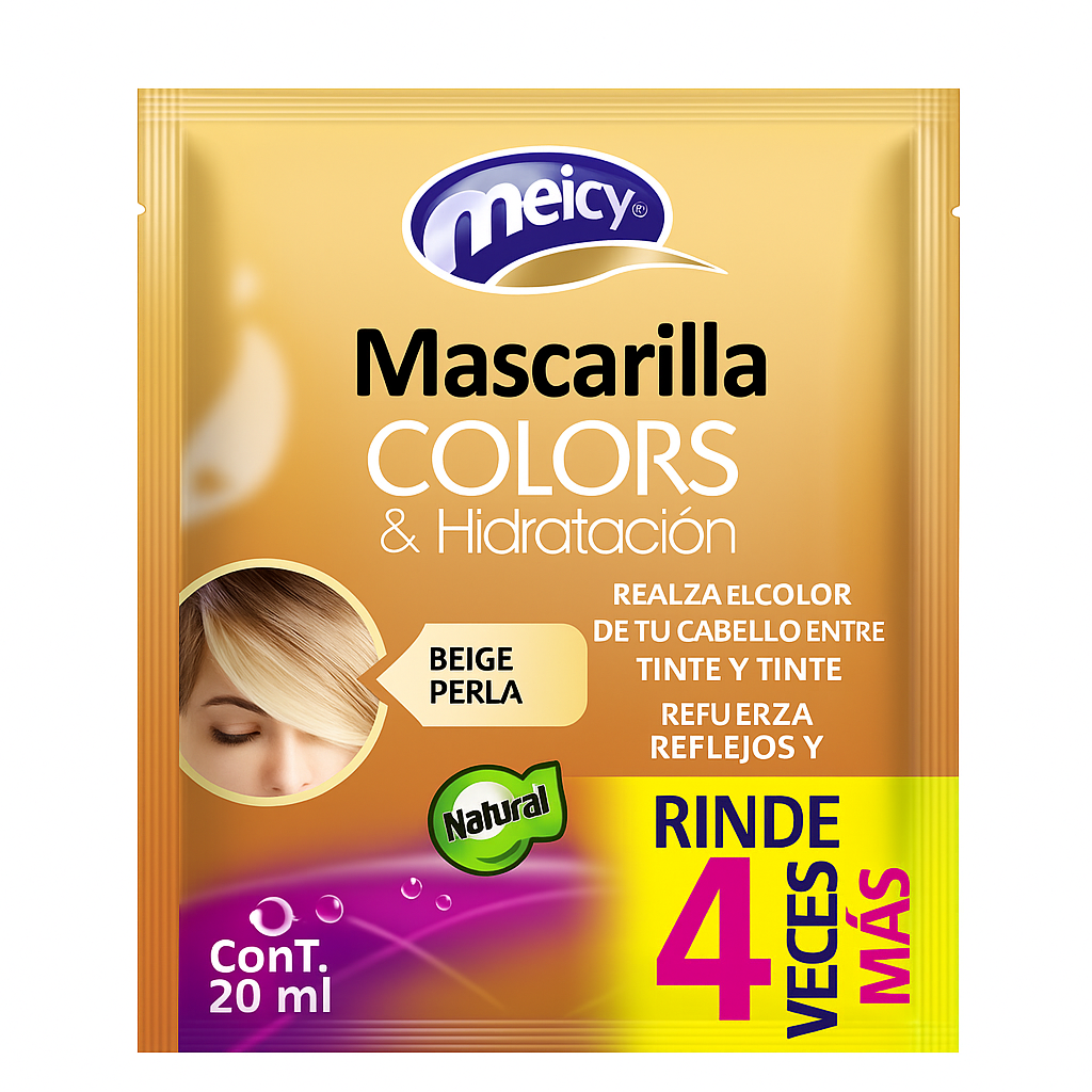 Meicy’s Mascarilla Colors & Hidratación (Beige Perla)