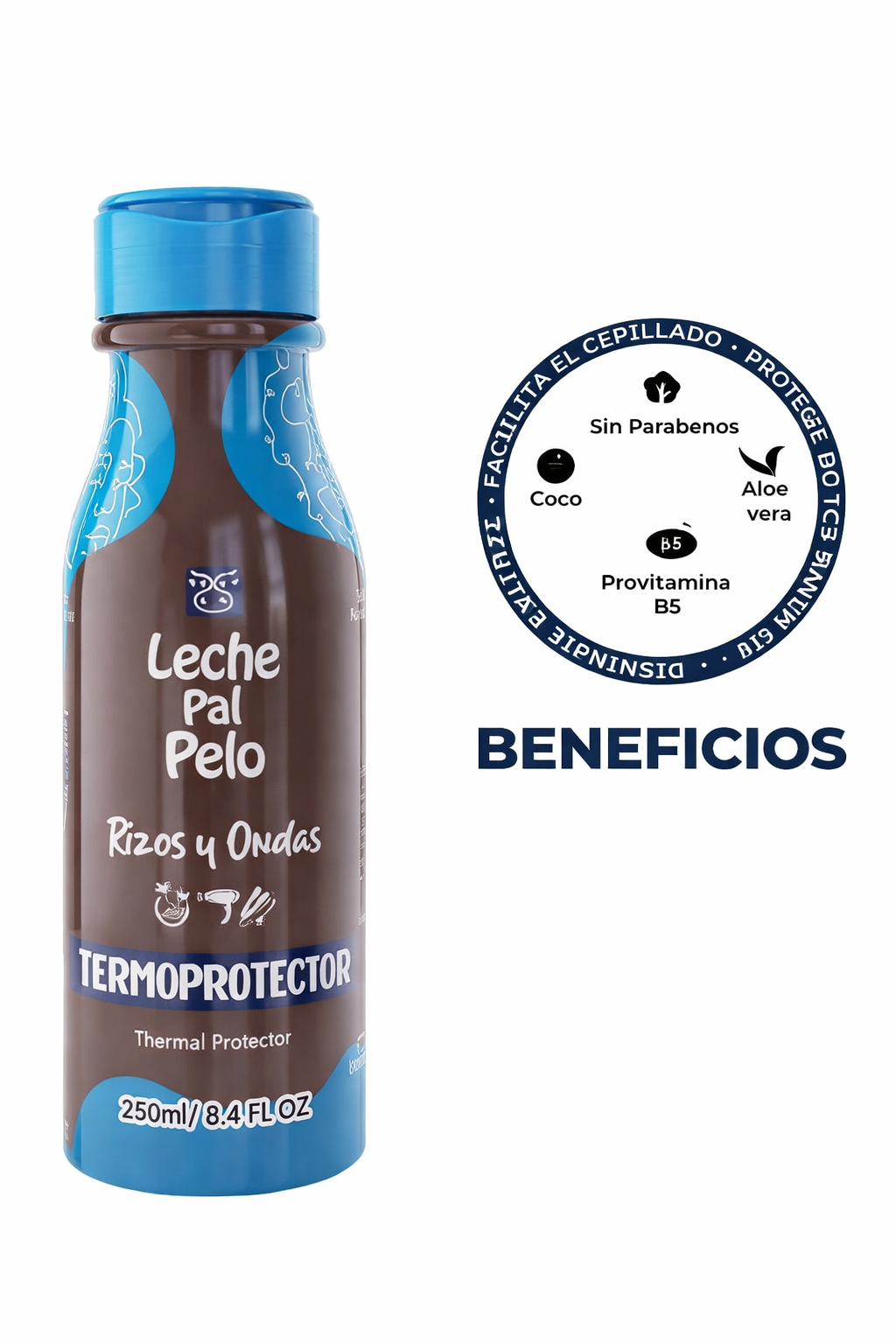 Leche Pal Pelo Rizos y Ondas Termoprotector 250ml