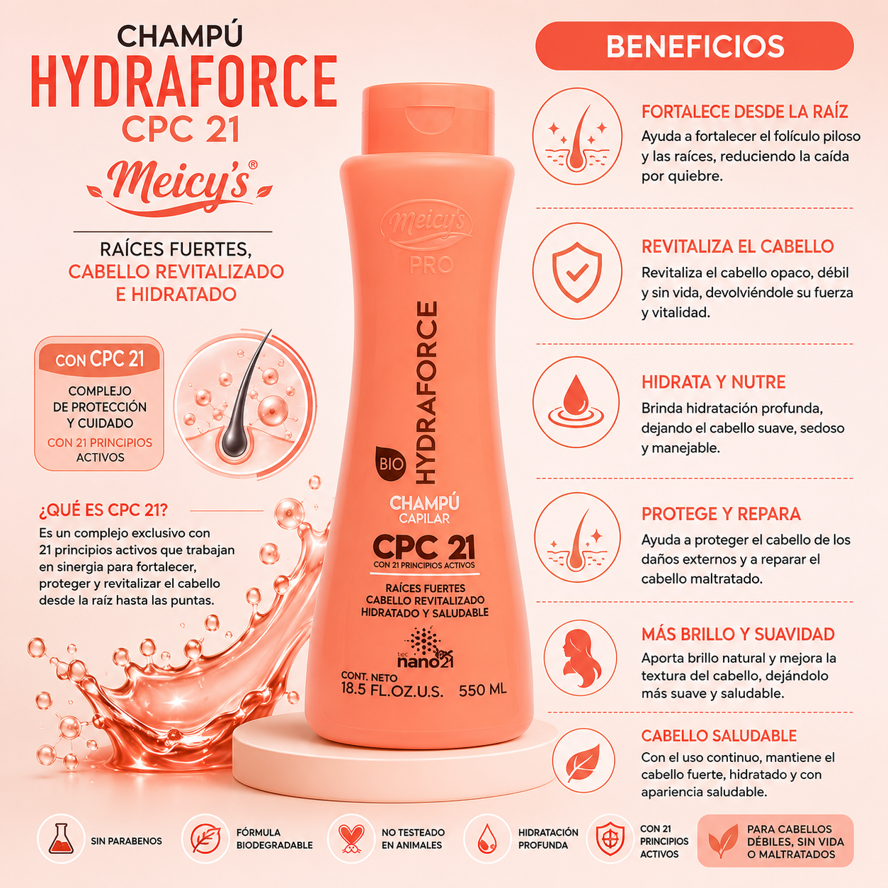 Shampoo CPC 21 Hydraforce Meicy's