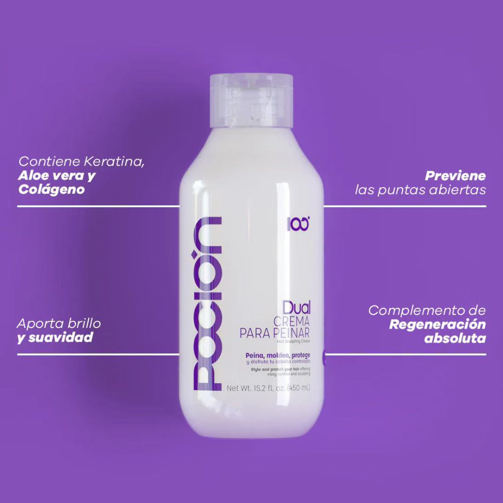 Crema para Peinar Dual de Reparación La Poción
