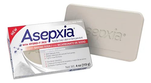 Asepxia Jabón Facial con Bicarbonato de Sodio