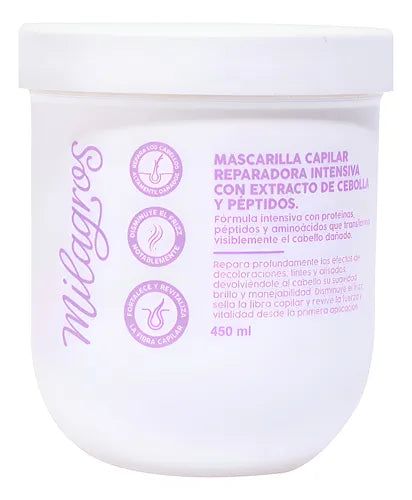 Mascarilla de Cebolla y Peptidoos Milagros X450G
