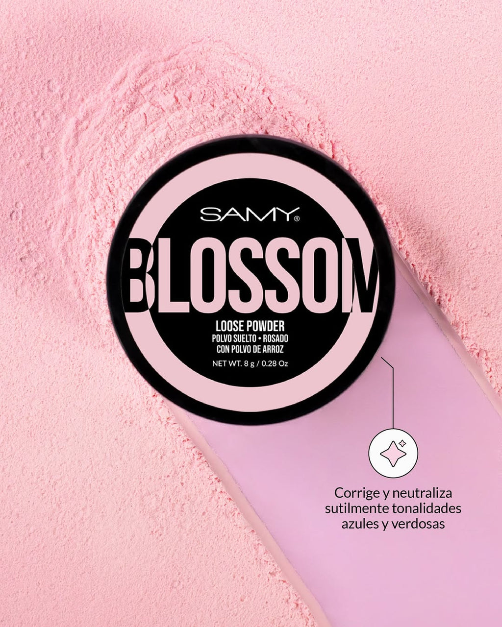 Polvo Suelto Rosado Samy