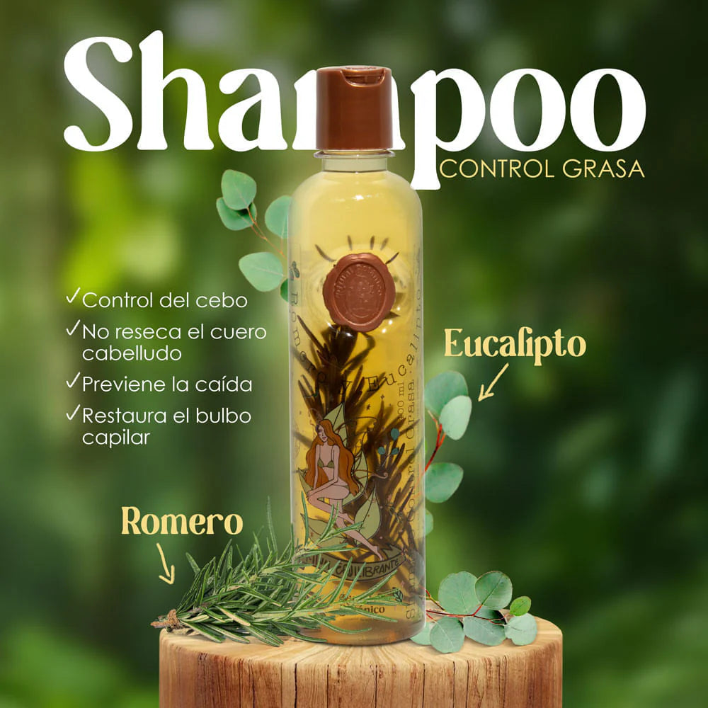 Shampoo De Romero Control Grasa Ritual Botánico