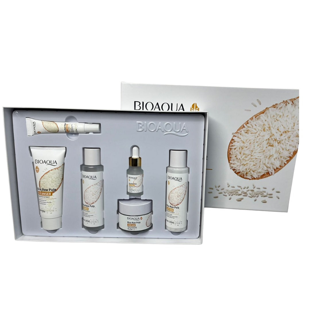 Kit Facial Arroz Aclarante  Skincare X6 Bioaqua